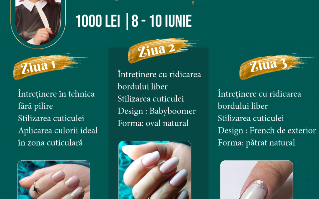 Curs Tehnici de întreținere - Curs manichiură Iași