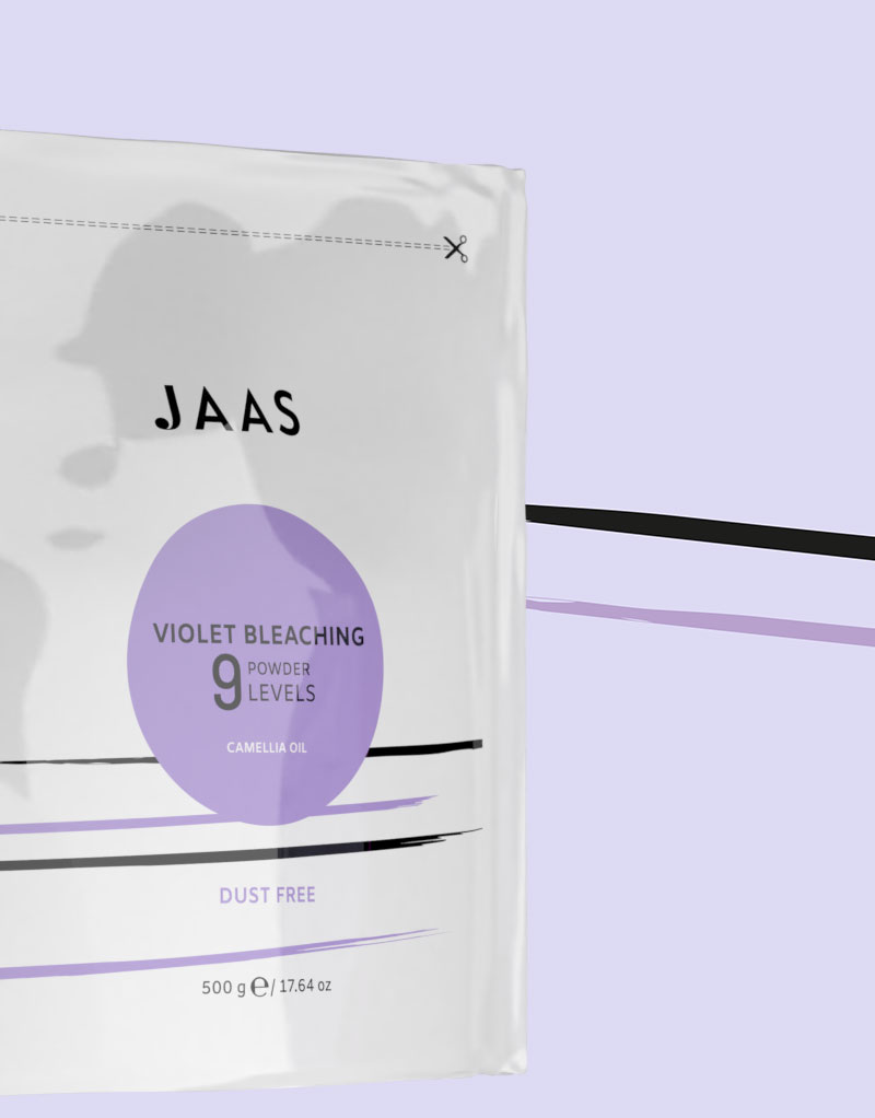 JAAS - Pudră de decolorare violet 9 nivele - imagine 3