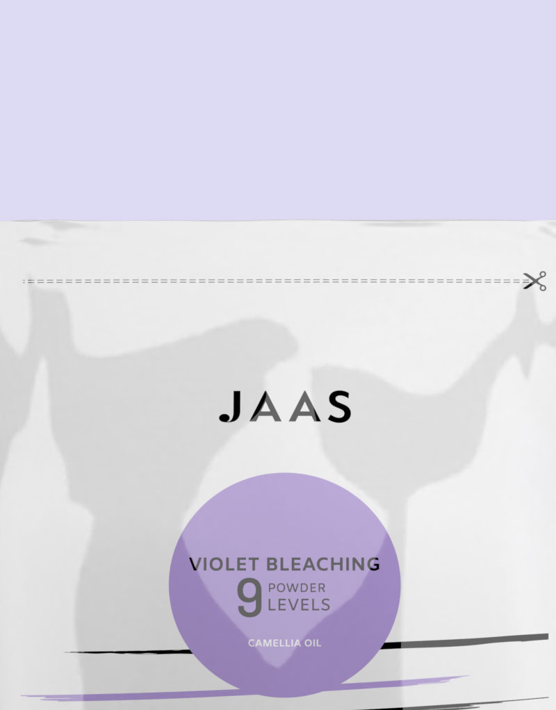 JAAS - Pudră de decolorare violet 9 nivele - imagine 2